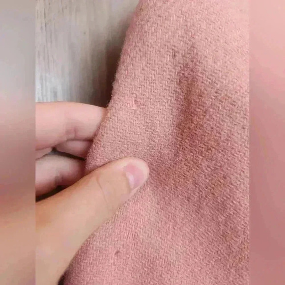 Nili Lotan Handwoven 100% Wool Pink Button Up Blazer Women’s Size 4 - Picture 9 of 15